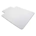 Floortex Traditional Lip Chair Mat, Clear, For Laminate, Wood, Tile, Concrete and other Hard Surfaces