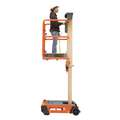 Personnel Lift, Push-Around Drive, Stored Power Lift Power Source, 11 ft Max. Work Height