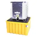 Ultratech IBC Containment Unit: For 2 IBC, 58 3/4 in L x 58 3/4 in W x 33 in H, Includes Drain