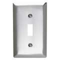 Legrand Toggle Switch Wall Plate: 1 Gangs, Standard, Silver, Stainless Steel