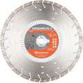 Diamond Saw Blade: 14 in Blade Dia., 1 in Arbor Size, Wet/Dry, For Masonry Saws, Better