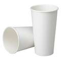 Ability One Disposable Cold Cup: Paper, Polyethylene, 32 oz Capacity, Patternless, White, 500 PK