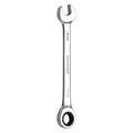 Westward Ratcheting Wrench, Alloy Steel, Chrome, 16 mm Head Size, 8-1/8"Overall Length