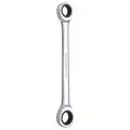 Westward Box End Wrench: Alloy Steel, Chrome, 17 mm 19 mm Head Size, 9 in Overall L, Standard