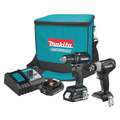 Cordless Combination Kit: 18V DC Volt, 2 Tools, 1/2 in Drill (Subcompact, 1,700 RPM), LXT