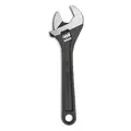 Crescent Adjustable Wrench, Alloy Steel, Black Oxide, 6", Jaw Capacity 15/16", Ergonomic