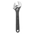 Crescent Adjustable Wrench, Alloy Steel, Black Oxide, 8", Jaw Capacity 1-1/8", Ergonomic