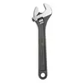 Adjustable Wrench, Alloy Steel, Black Oxide, 10", Jaw Capacity 1-5/16", Ergonomic