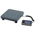 Bench Scale: 2 1/2 in Weighing Surface Dp, 12 1/4 in Weighing Surface Wd, kg/lb, LCD