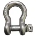 Anchor Shackle, Alloy Steel Body Material, Alloy Steel Pin Material, 7/16" Body Size