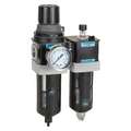 Filter/Regulator/Lubricator, 1/2" NPT, 0 to 125 psi Adjustment Range - Air Treatment