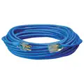 Southwire Extension Cord, Outdoor, 13.0 A, 125V AC, Number of Outlets 1, Blue