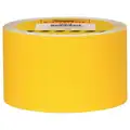 Solid Yellow Anti-Slip Tape, 4" x 60 ft, 46 Grit Aluminum Oxide, Acrylic Adhesive, 3 PK