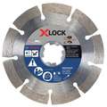 Bosch Diamond Blade: 4 1/2 in Blade Dia., 7/8 in Arbor Size, Wet/Dry, For Angle Grinders, Segmented