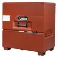 Crescent Jobox 48 in Overall Width, 31 in Overall Depth, 51 in Overall Height, Piano-Style Jobsite Box, Brown