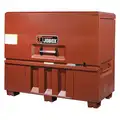Crescent Jobox 60 in Overall Width, 31 in Overall Depth, 51 in Overall Height, Piano-Style Jobsite Box, Brown