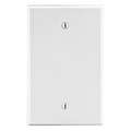 Hubbell Wiring Device-Kellems Blank Box Mount Wall Plate, White, Number of Gangs 1