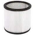 Cartridge Filter, Paper, Standard Filtration Type, For Vacuum Type Canister Vacuum, Shop Vacuum