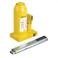 Bottle Jack: 5 19/32 in x 3 1/2 in Base, Hydraulic, With 8 ton Lifting Capacity