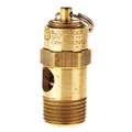 Safety Valve: Soft Seat, 3/8 in (M)NPT Inlet (In.), 3/8 in (F)NPT Outlet (In.), Air, Brass