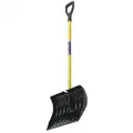 Ability One Snow Shovel, Polycarbonate Blade Material, 19 in Blade Width, 13 1/2 in Blade Height