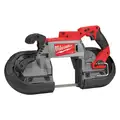 Portable Band Saw: 44 7/8 in Blade Lg, 5 in x 5 in, 0 to 380, Brushless Motor, Bare Tool, 18V DC