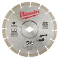 Milwaukee Diamond Segmented Cutting Blade, Concrete, Masonry Materials Cut, 9" Blade Dia.