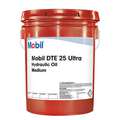 Mobil Hydraulic Oil: Mineral, 5 gal, Pail, ISO Viscosity Grade 46, DTE 25