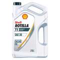 Rotella Diesel Engine Oil: 1 gal Size, Bottle, 30, Amber/Brown, 32&deg; to 212&deg; F, Conventional