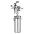 Spray Gun,Detail,w/8 oz. Canister: 1.5 in to 9.5 in Pattern Size, 2.0 cfm @ 40 psi