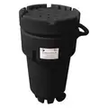 Overpack Drum: 95 gal Capacity, 41 1/2 in Overall Ht, 31 1/2 in Outside Dia., Black, Unlined