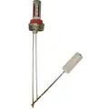 Krueger Level Gauge: For 20 in Container Dp, 2 in, Galvanized Steel / HDPE, 0 in Extension Lg