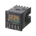 Omron Time Delay Relay: 1/16 DIN, Dual Display,Screw Terminal