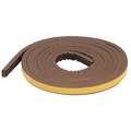 Weatherstrip,Brown, Length 10 Ft.
