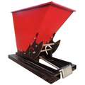 Dayton Standard, Self-Dumping Hopper with Front Release; 52 in. H x 69 in. L x 81-3/4 in. W, 6000 lb. Load Capacity