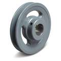 Standard V-Belt Pulley: 1 Grooves, 5.45" Pulley Outside Dia., 1" Pulley Bore Dia.