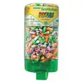 Ear Plug Dispenser: Dispenser with Refill, Bullet, 33 dB NRR, 500 Pairs, Uncorded, Roll-Down