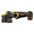 Dewalt Angle Grinder: 4 1/2 in_5 in Wheel Dia, Paddle, without Lock-On, Brushless Motor, (1) Bare Tool