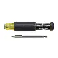 Klein Tools Multi-Bit Screwdriver, Phillips, Slotted, Square, Torx, Magnetic, Alloy Steel