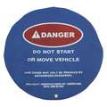 Skilcraft Lockout Steering Wheel Cover, Blue, 24" Diameter, Do Not Start Or Move Vehicle