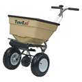 Turfex Spreader, 100 lb Capacity, Pneumatic Wheel Type, Broadcast Drop Type