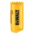 Dewalt Hole Saw, Primary Material Application General Purpose, Bi-Metal Tooth Material, 1" Saw Dia.