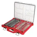 Milwaukee Ratchet & Socket Set: 1/4 in/3/8 in Drive Size, 106 Pieces