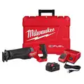 Milwaukee Full-Size, Reciprocating Saw Kit, 1-1/4" Stroke Length, 3,000 Max. Strokes per Minute