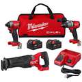 M18 FUEL, Cordless Combination Kit, 18V DC Voltage, Number of Tools 3