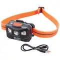 Klein Tools Rechargeable Headlamp: 400 lm Max Lumens Output, 4 hr Run Time on High Setting