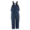 Bib Overall: Men's, 3XL ( 32 in x 50 in ), Navy, Insulated for Cold Conditions, Nylon