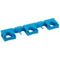 Vikan Hi-Flex Tool Wall Bracket System, 16.5 inch, Blue