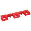 Vikan Hi-Flex Tool Wall Bracket System, 16.5 inch, Red