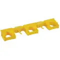 Vikan Hi-Flex Tool Wall Bracket System, 16.5 inch, Yellow